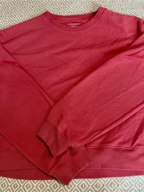 American Eagle Outfitters Men's Crimson Crewneck Sweater
